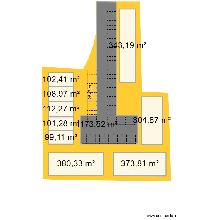 CAMBUSTON. Plan de 10 pièces et 3100 m2