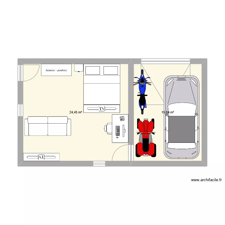 123. Plan de 2 et 40 m² 123. Plan de 2 et 40 m²