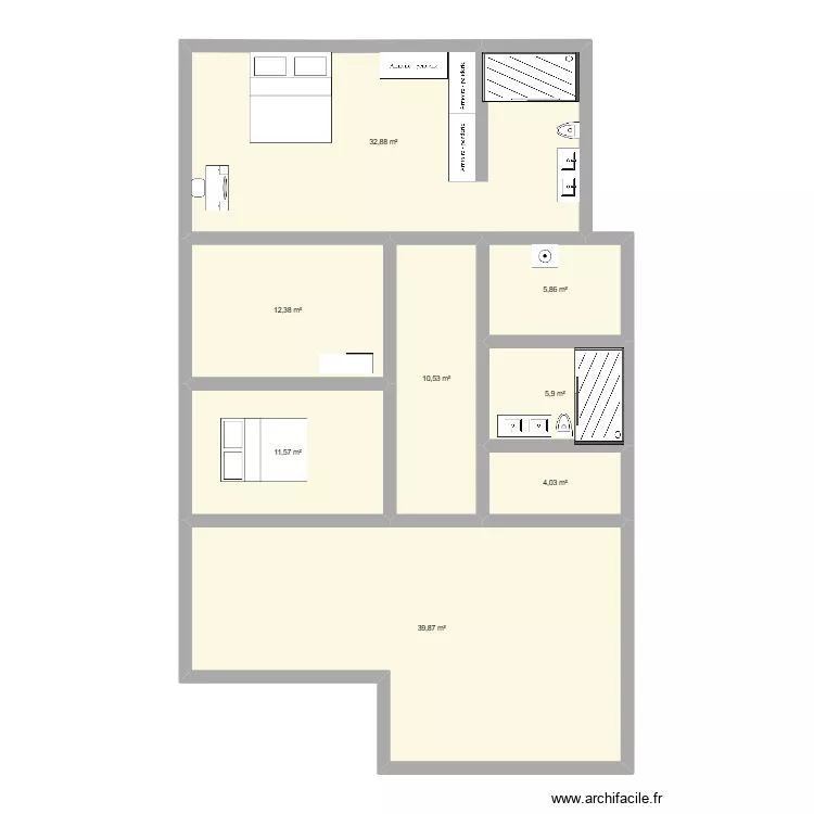 maison 2. Plan de 