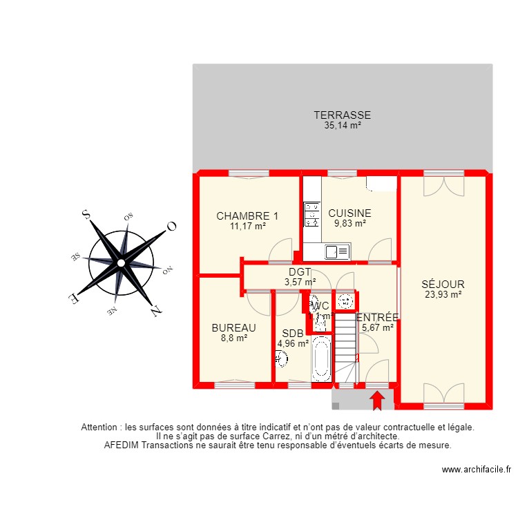 BI16405 -. Plan de 21 pièces et 173 m2