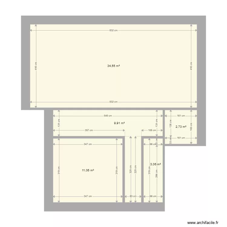 DESBROSSES . Plan de 0 pièce et 0 m2