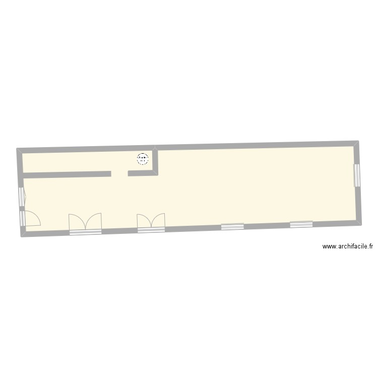 BAT95. Plan de 1 pièce et 69 m2