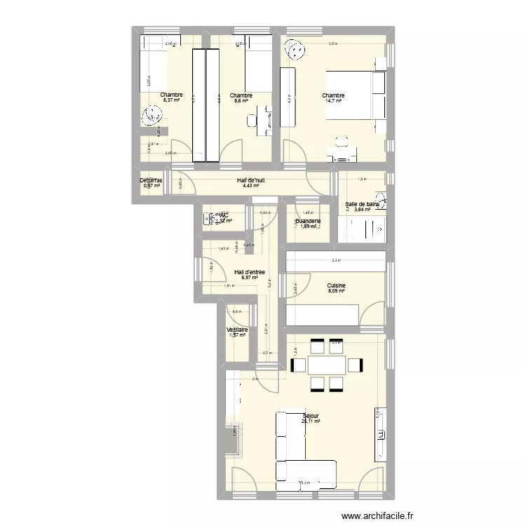 ACGEch73/8. Plan de 12  et 86 m²