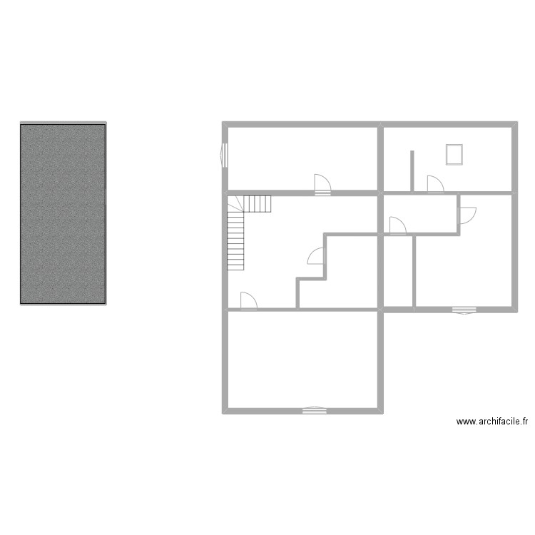 poilane r+1. Plan de 9 pièces et 184 m2