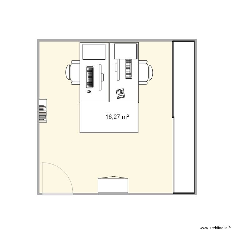 Bureau 1. Plan de 0 pièce et 0 m2