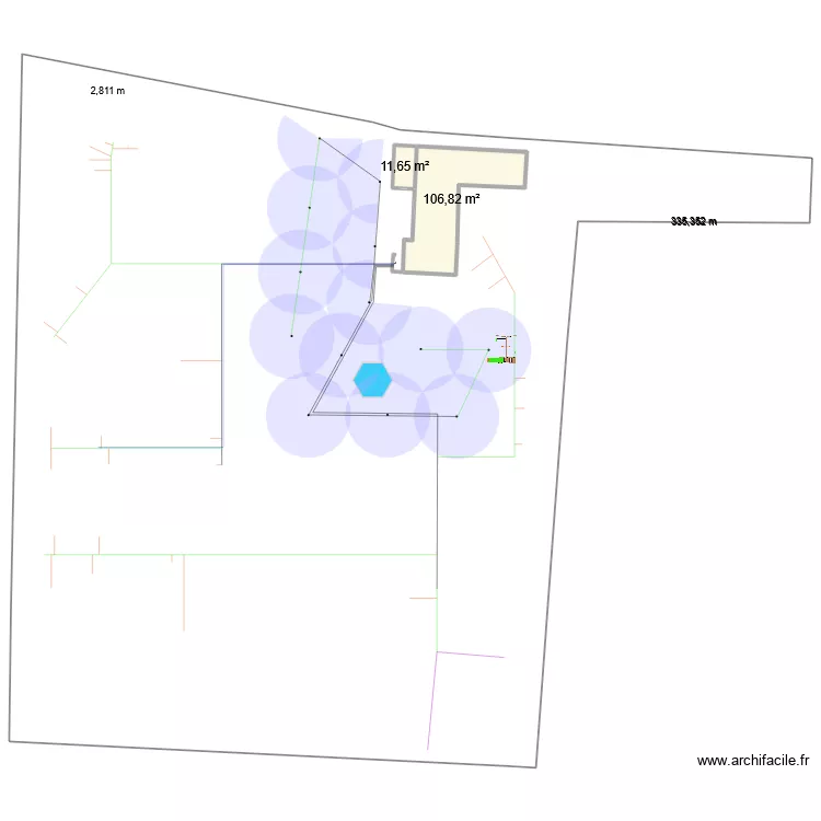 Plan arrosage pelouse zone 1 et 2 Emilie. Plan de 