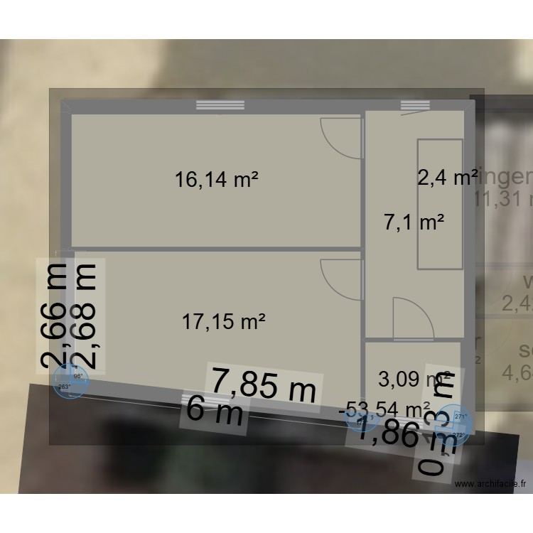 emma2. Plan de 11 pièces et 90 m2