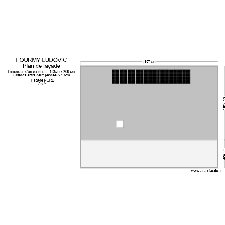 FOURMY LUDOVIC FACADE . Plan de FOURMY LUDOVIC FACADE . Plan de