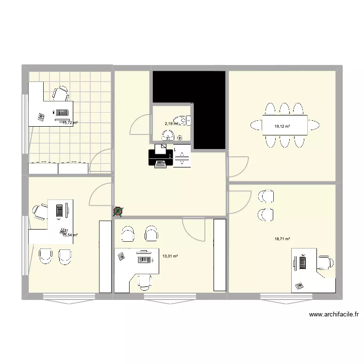 Lclev 3. Plan de 8 et 105 m² Lclev 3. Plan de 8 et 105 m²