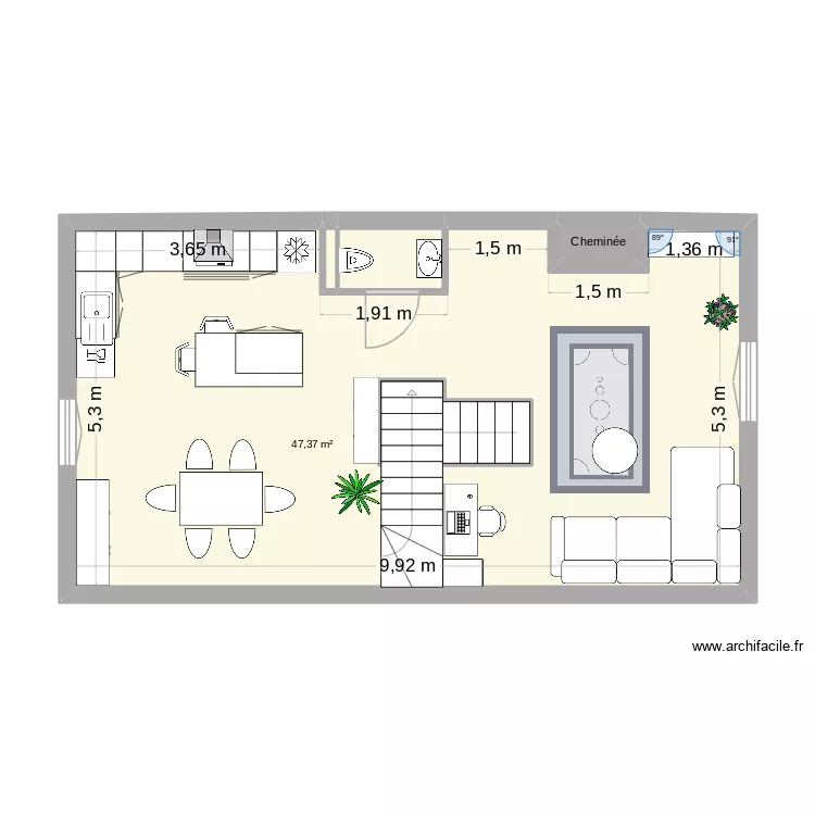 PAM 1ER V3. Plan de 5 et 54 m² PAM 1ER V3. Plan de 5 et 54 m²