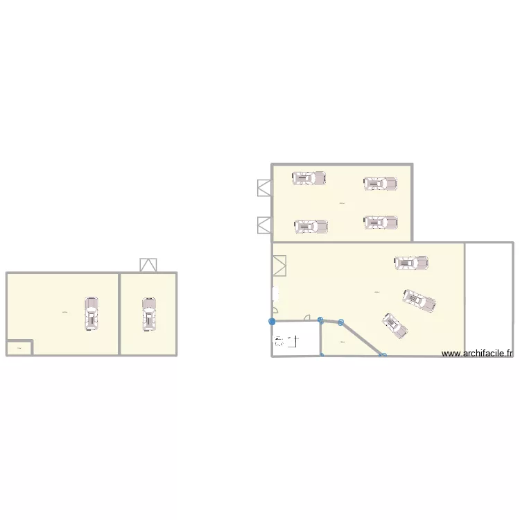 molo. Plan de 7  et 1012 m²