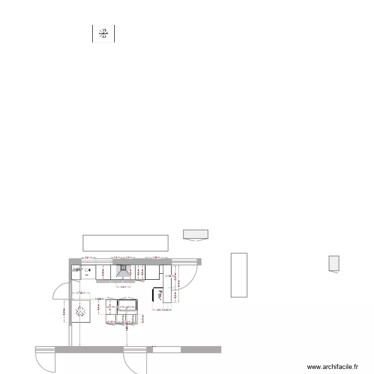 cuisine. Plan de cuisine. Plan de