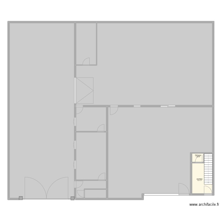 CHOUDIEU 1B - RdC. Plan de 10 pièces et 459 m2