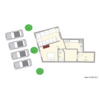 PLAN D'UNE APPARTEMENT EN RDC