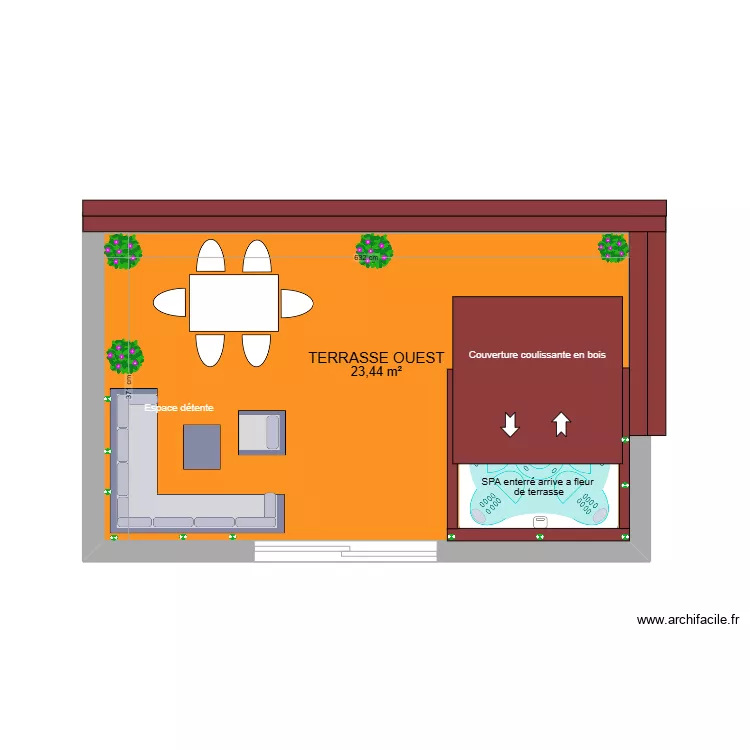 TERRASSE OUEST v2. Plan de 
