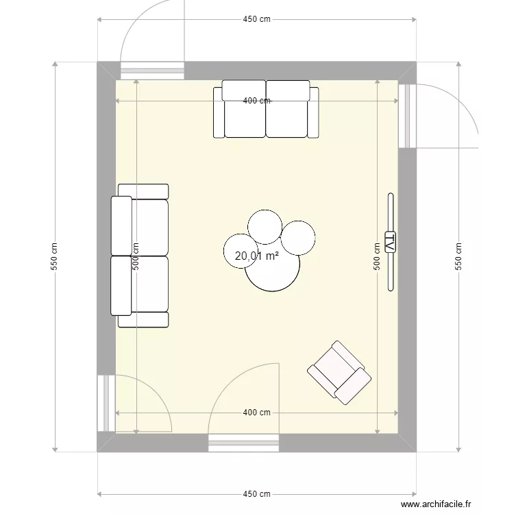 salon fierfort. Plan de 