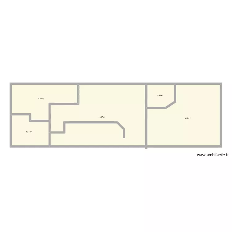 8205. Plan de 5  et 104 m²