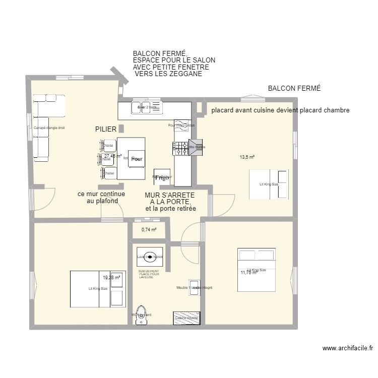 PLAN HAFID . Plan de 0 pièce et 0 m2