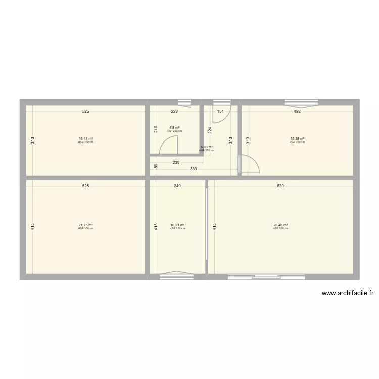 Projet Blin. Plan de 