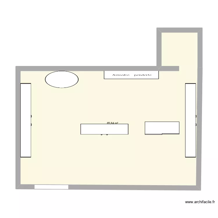 Coton Doux. Plan de 1  et 66 m²