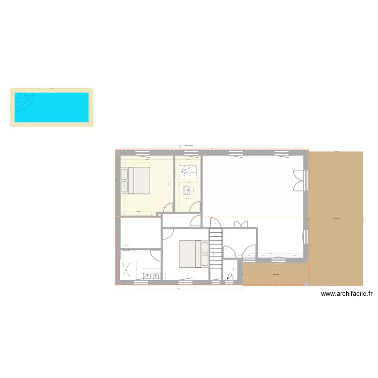 522 ch haut maugariel 0C. Plan de 5 et 23 m² 522 ch haut maugariel 0C. Plan de 5 et 23 m²