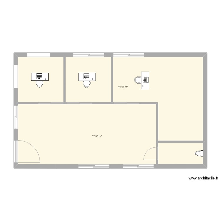etage-container 2. Plan de 0 pièce et 0 m2