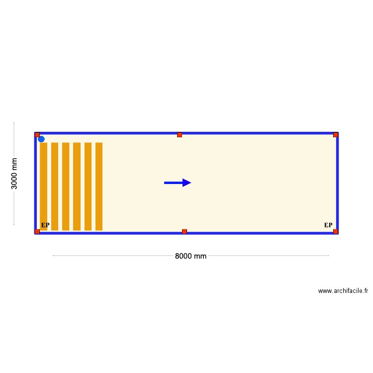 Susana Nobrega. Plan de 1 pièce et 25 m2