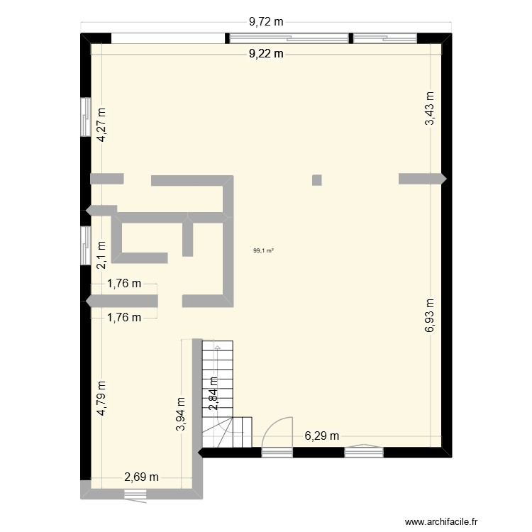 maison. Plan de 0 pièce et 0 m2