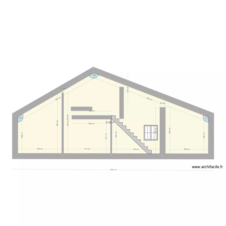 chalet 10. Plan de 