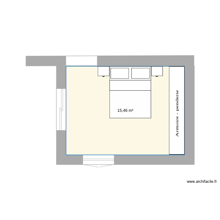 chambre 1. Plan de 