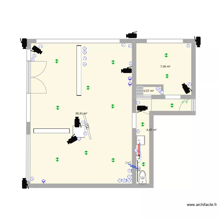 Mandarine Village. Plan de 4  et 51 m²