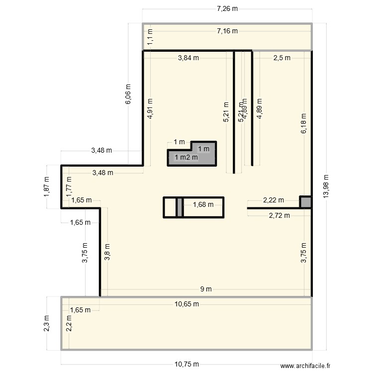 lf2025. Plan de 8 pièces et 122 m2