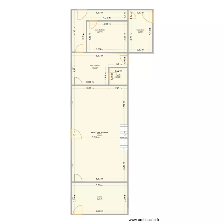 les émondières. Plan de 6 Pièces et 133 m² les émondières. Plan de 6 Pièces et 133 m²