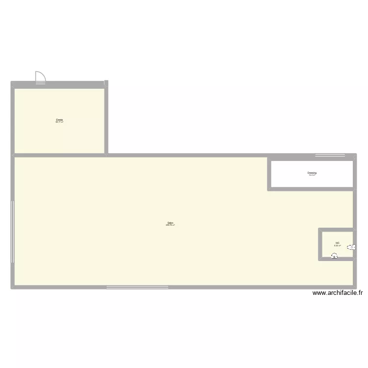 SALON DE COIFFURE. Plan de 