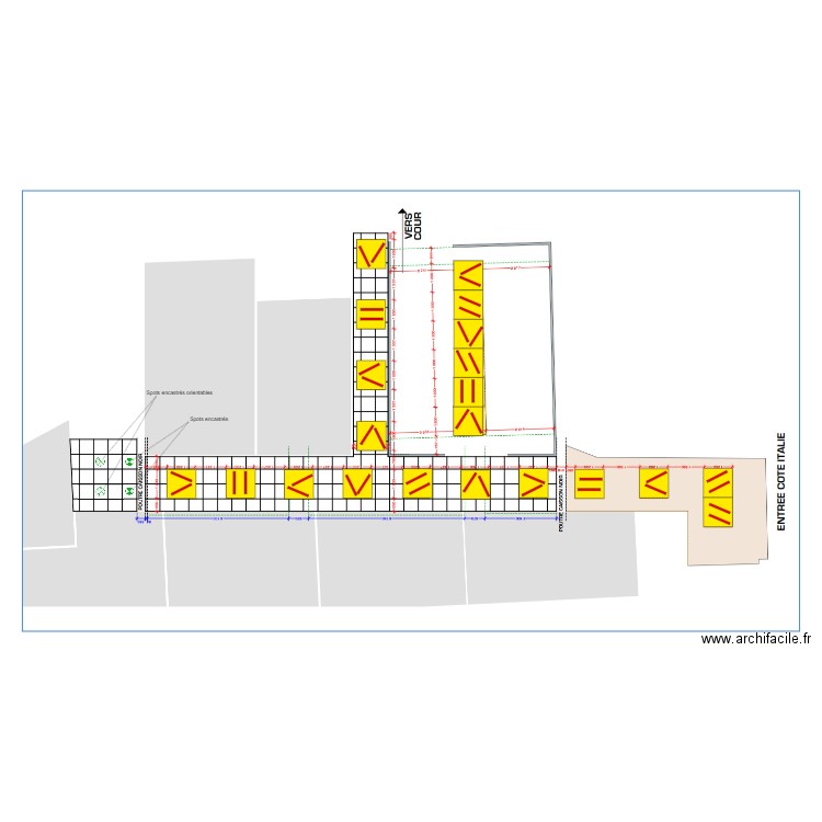 clermont eclairage maille jaune. Plan de 0 pièce et 0 m2