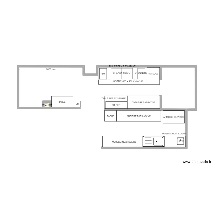 FA2L CHAMPS SUR MARNE. Plan de 1 pièce et 0 m2