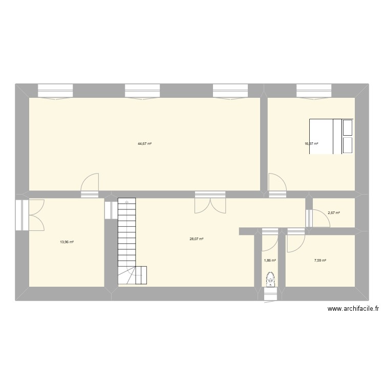 scorff 3. Plan de 7 pièces et 116 m2