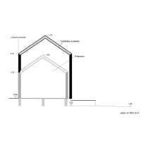 plan de coupe ouest projeté