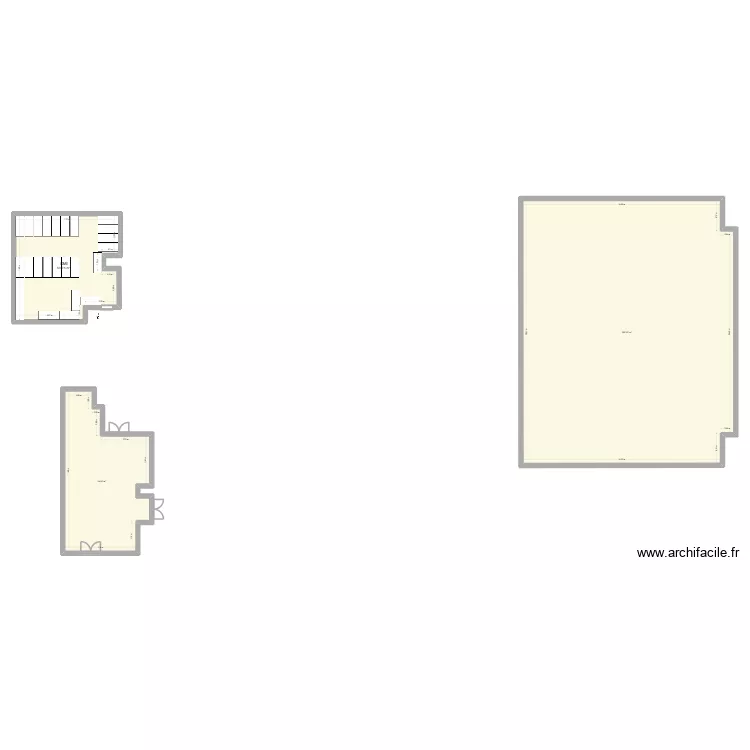 chu grenoble. Plan de 3  et 386 m²
