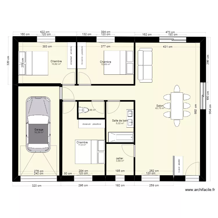 client nabaes Lefevre. Plan de 