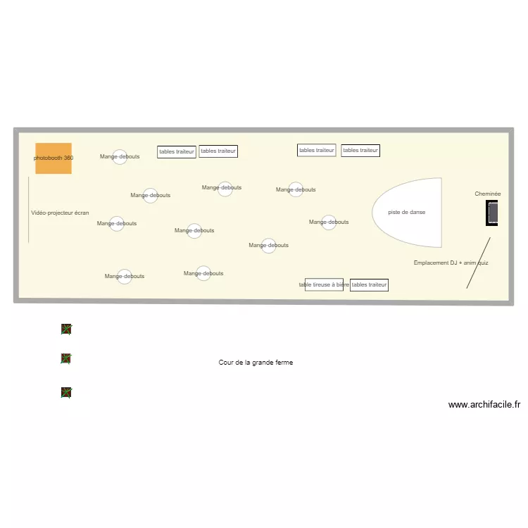 Grande ferme Lanniron soir&eacute;e Reportwise. Plan de 