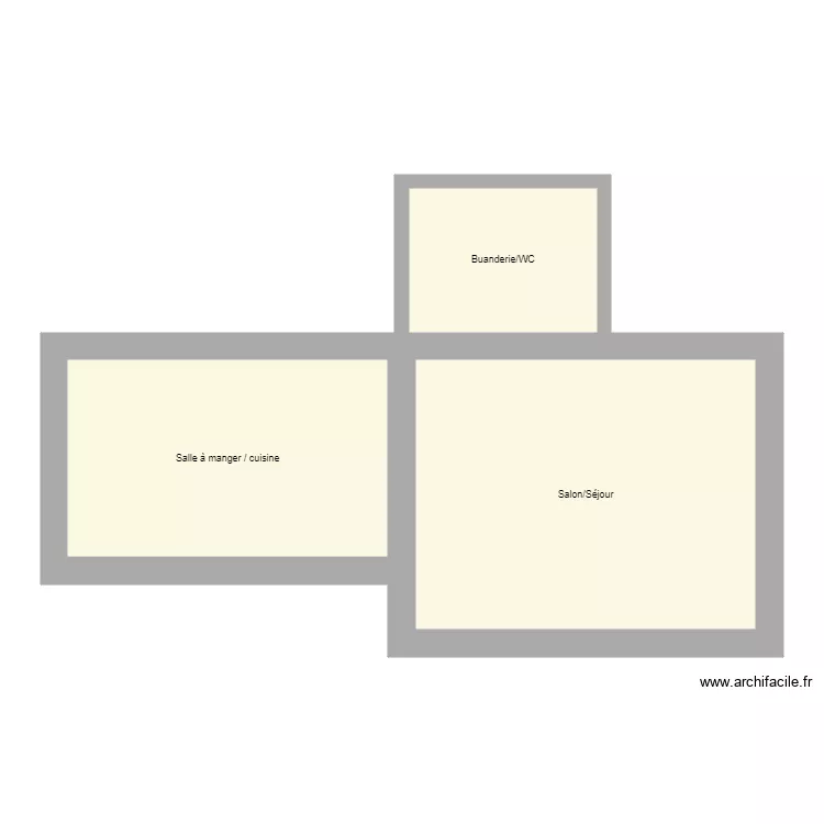 Plan avant travaux Bescond. Plan de 