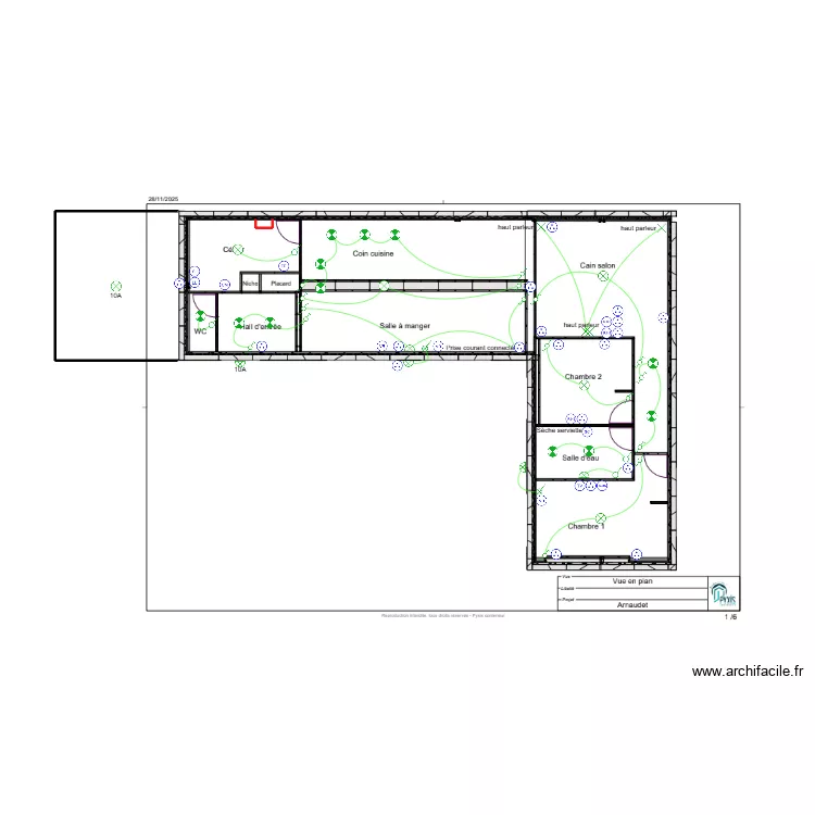 ARNAUDET. Plan de 