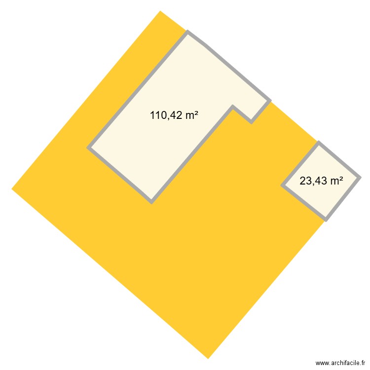 plan jo ne pas utiliser. Plan de 2 pièces et 134 m2