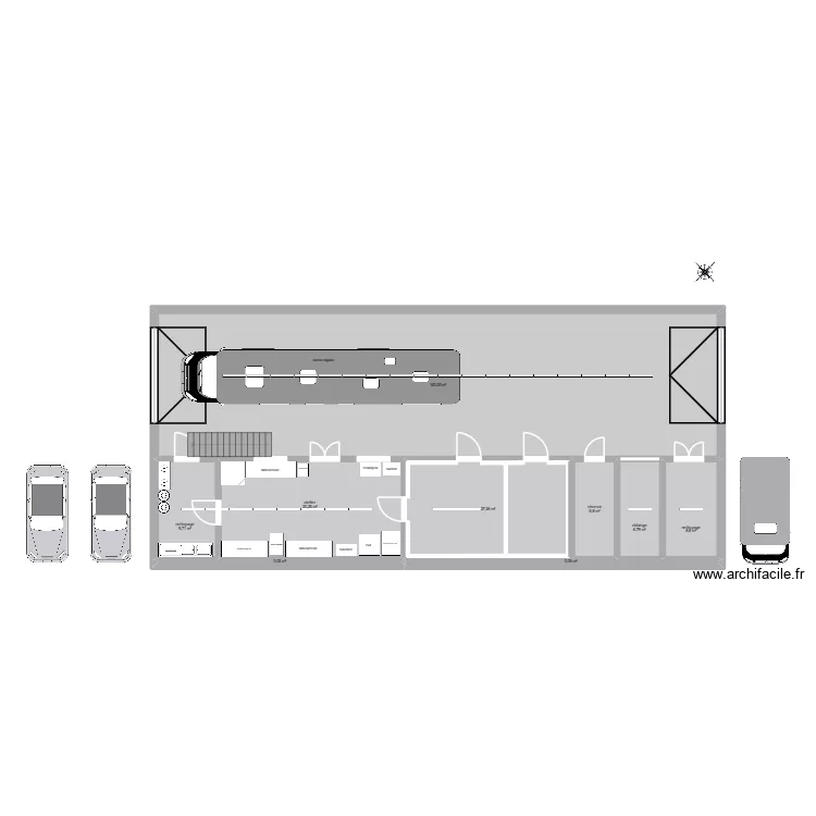 andenne. Plan de 23  et 318 m²
