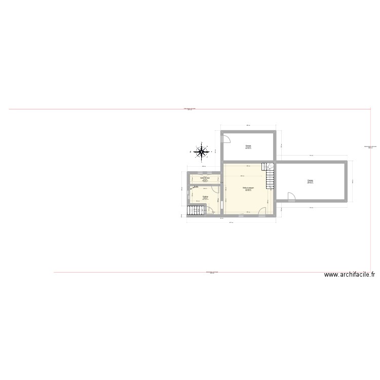 plan de maison avant travaux. Plan de 0 pièce et 0 m2
