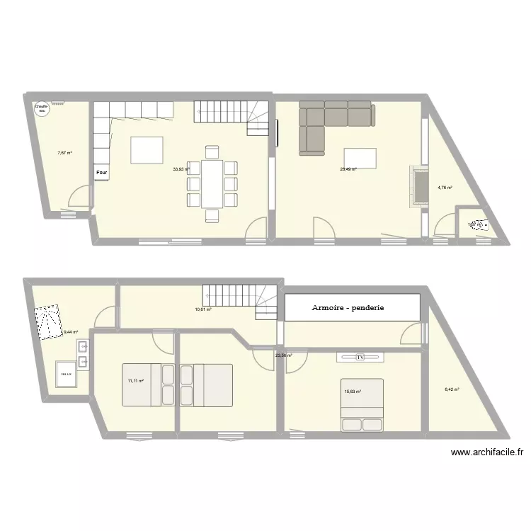 Plan. Plan de 11 Pièces et 153 m² Plan. Plan de 11 Pièces et 153 m²