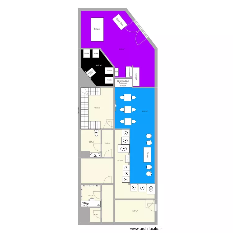 Wash and Play Ameublement. Plan de 