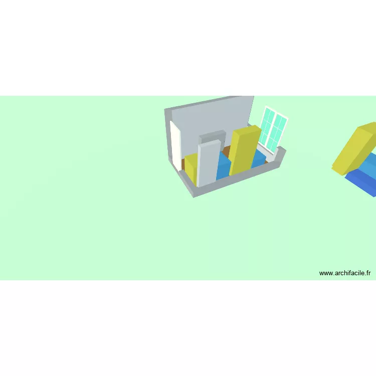 chambre_new_para. Plan de 1  et 10 m²