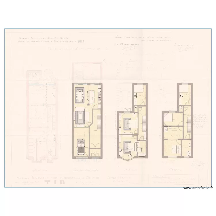 Av de l'opale 50 - projet am&eacute;nagement. Plan de 